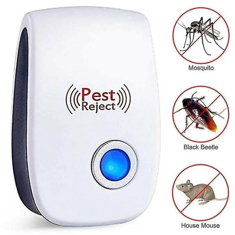 Packung Mit 4 Elektronischen Ultraschall-abwehrgeräten Gegen Mäuse Und Insekten.