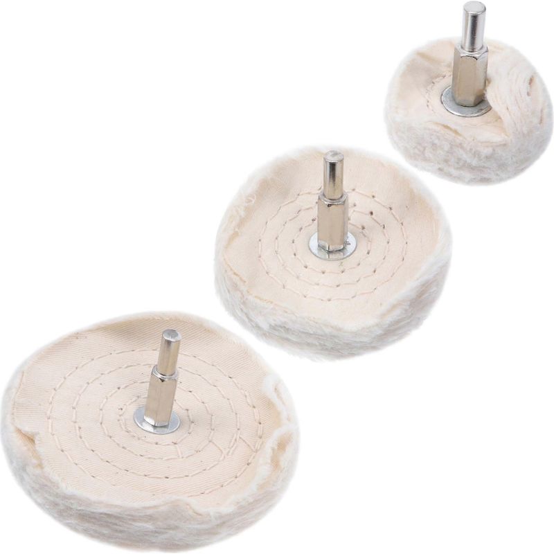 3-teiliges Polierset Mit Polierscheibe Und Polierscheibe Für Bohrmaschinen – 10 X 10 Cm – Beige