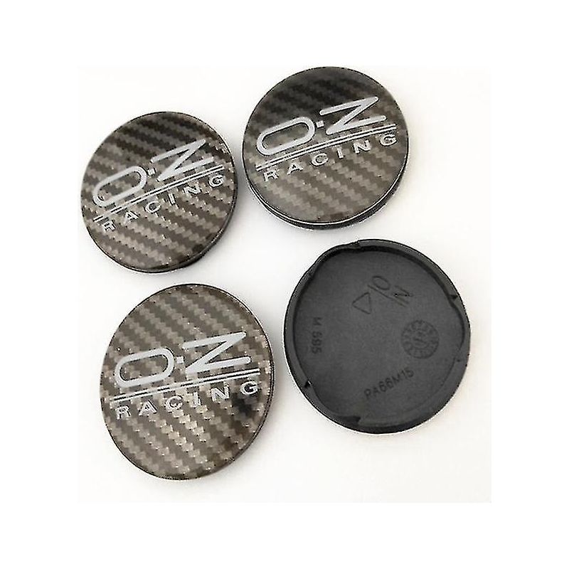 Radkappen Mit 62 Mm Durchmesser Für Oz Racing M595 Felgen Aus Oz-leichtmetall, Farbe: Carbon Black.