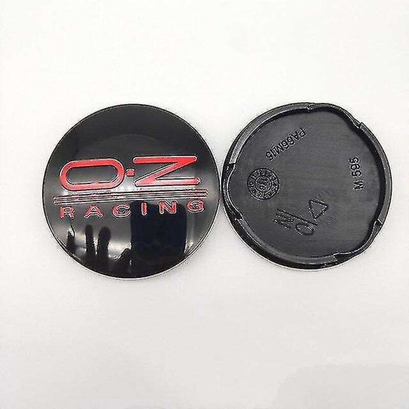 62mm Radnabenkappen Für Oz Racing M595 Oz Leichtmetallfelgen, Farbe 62 58 Shry4x62, Schwarz Und Rot.