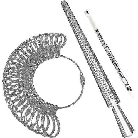 Ringmesswerkzeug, Ringdorn Aus Aluminium Und Fingerlehren