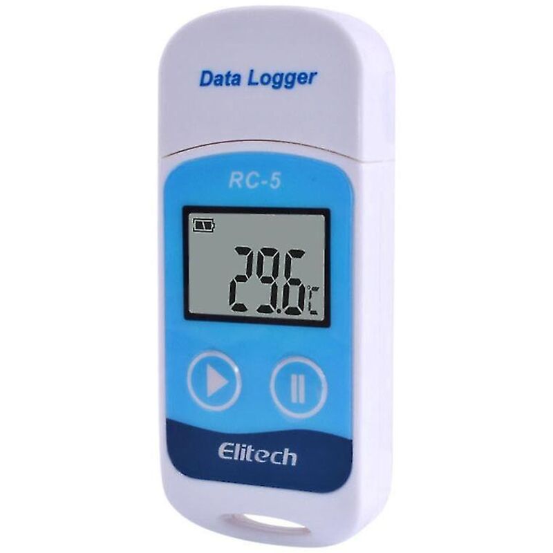 Elitech Rc-5 Hochpräziser Digitaler Usb-temperaturdatenlogger, Kompatibel Mit Lagerhallen, Kühlhäusern Und Labortransporten.