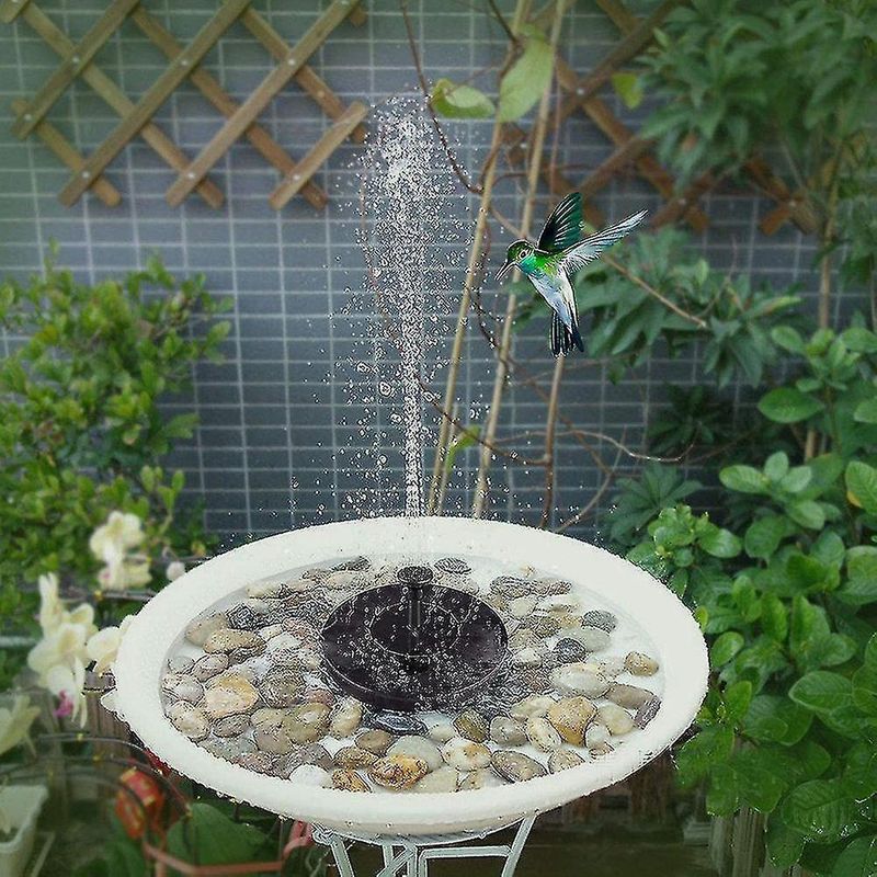 Solar-gartenbrunnen, Solar-teichpumpe Mit Akku, Schwimmender Gartenbrunnen, Vogeltränke
