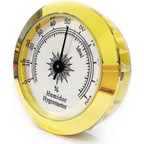 Rundes Hygrometer Für Zigarren, Kompatibel Mit Zigarrenhumidoren Und Zigarrenschränken.