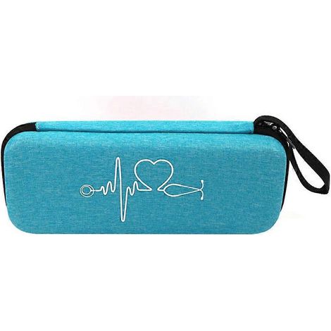 Tragbare Stethoskoptasche, Stoßfeste Tasche, Multifunktionsbox Kompatibel Mit 3m-bett (himmelblau) – 28,5 X 11 Cm – Blau