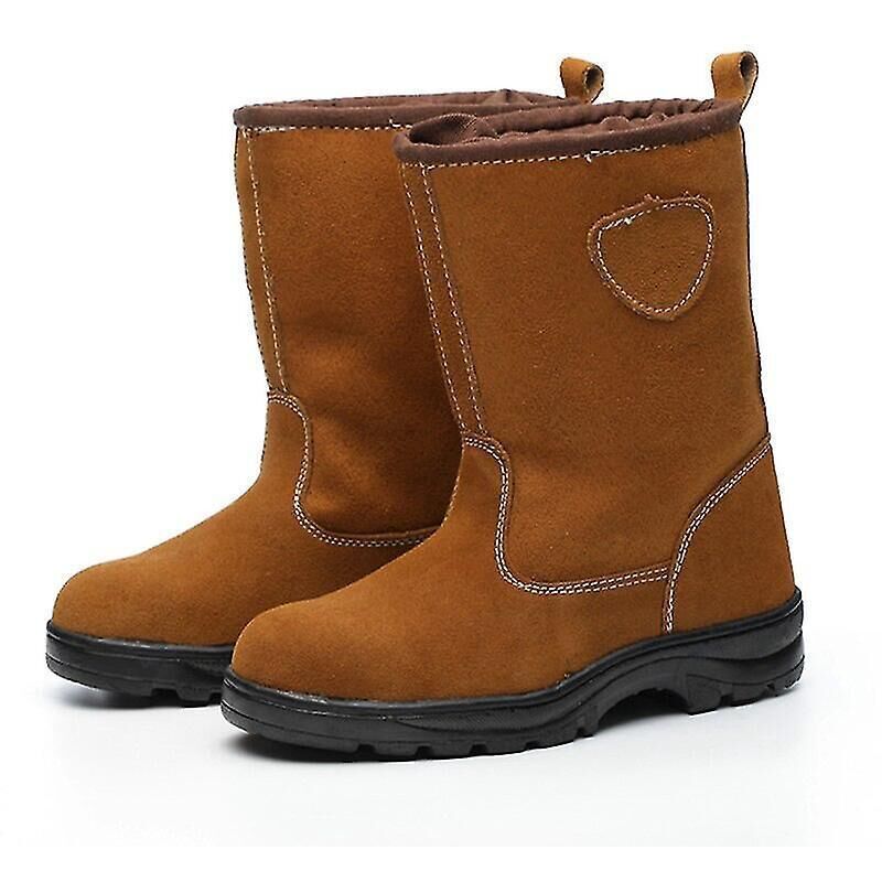 Wintersicherheitsstiefel Für Herren Aus Samt Und Baumwolle, Hohe Sicherheitsschuhe, Wendbare Arbeitsstiefel, Abriebfeste Sicherheitsschuhe, Ölbeständige Schuhe