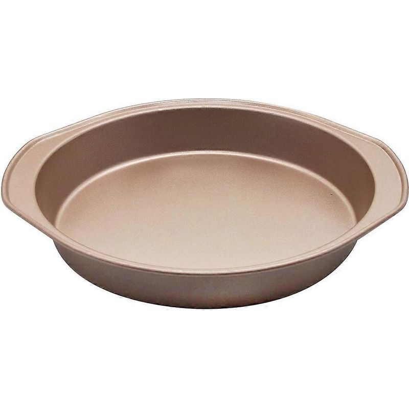Robustes, Verschleißfestes Backblech Aus Metall, Antihaftbeschichtet, Pizzablech, Ofenbackblech – 24,30 X 22,30 X 3,50 Cm – Gold