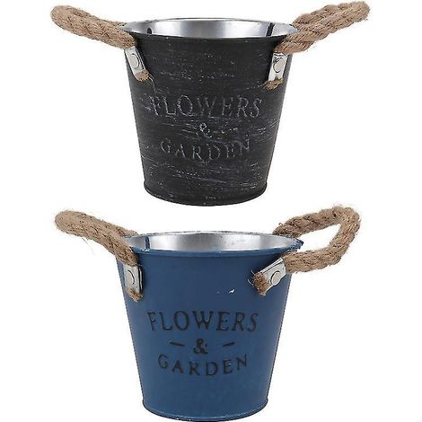 Set Mit 2 Blumenkübeln Für Garten, Balkon Oder Hof