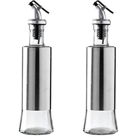 Set Aus 2 Glasflaschen, 310 Ml (10,6 Oz) Mit Dosierer Für Öl Und Essig