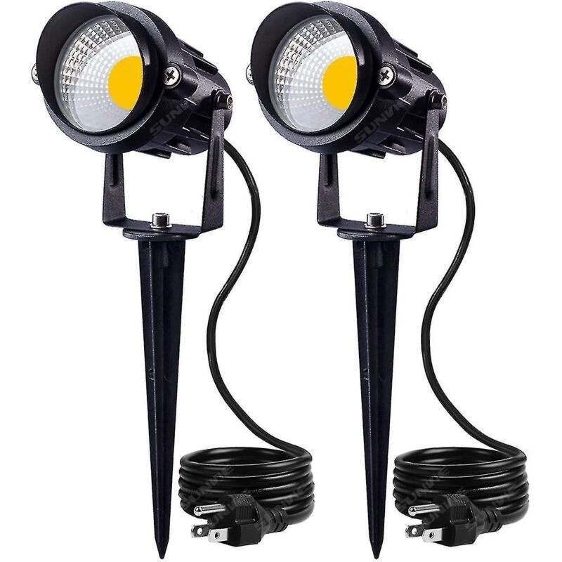Cob-led-strahler Mit Erdspieß, Warmweiß (10 Stück)