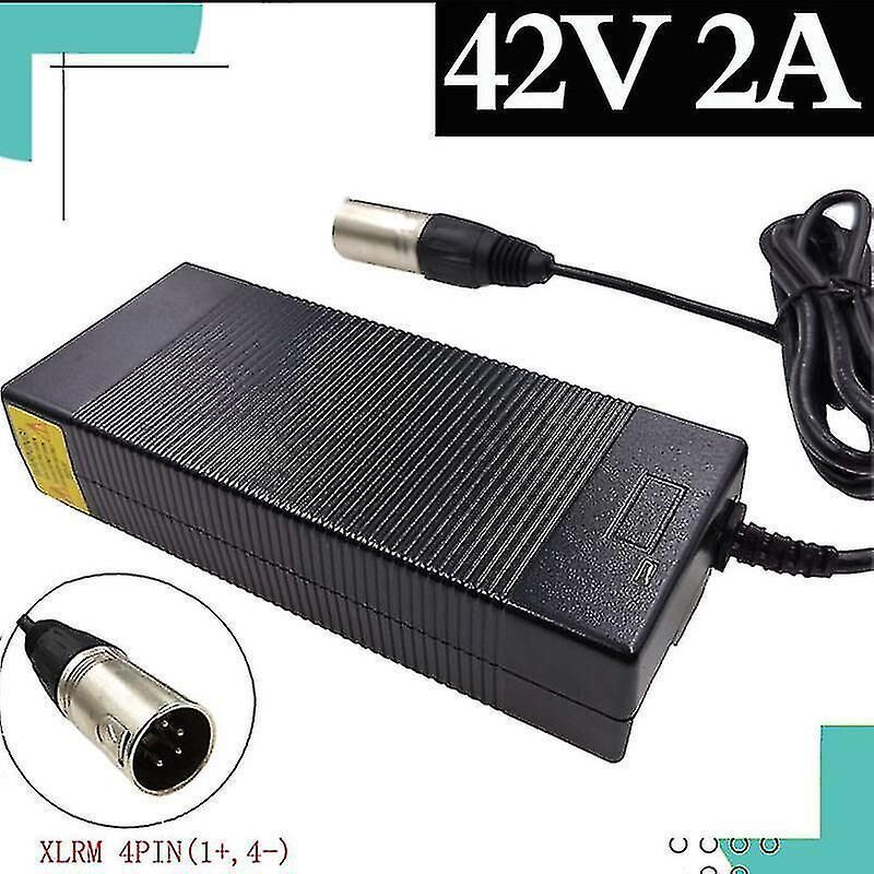 36v Ladegerät, 42v 2a Ausgang, 4-poliger Xlrm-stecker Für 36v 10s Lithium-batterie Für Elektrofahrräder (australien)