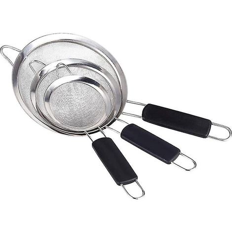 3-teiliges Mehlsieb