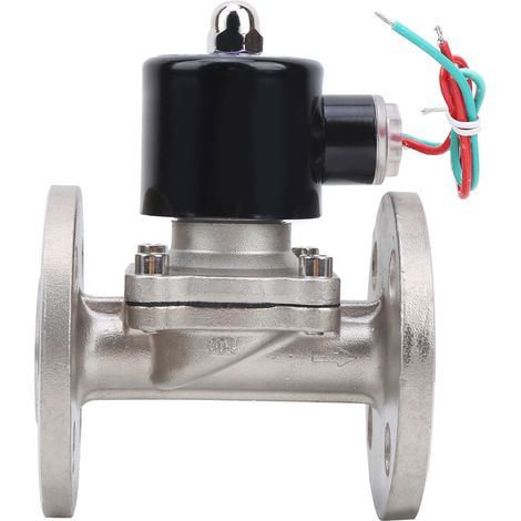 Magnetventil Aus Edelstahl, Nbr-flanschanschluss, Normalerweise Geschlossen, 1/2 Zoll, Ac220v (2w-160-15bf)