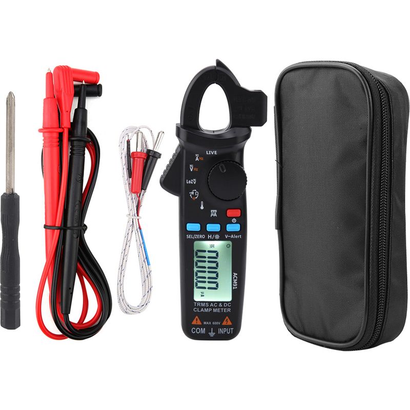 Acm91 Digitales Zangenmultimeter Ac/dc 1ma Rms True 6000 Counts Niederimpedanztester