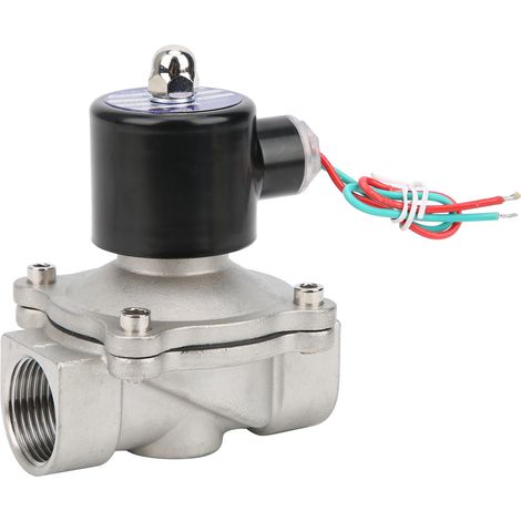 Edelstahl-magnetventil G1in, Normalerweise Geschlossen, Direktwirkend Für Wasser Und Luft, Modell 2w-250-25bdc12v