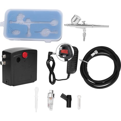Mini-airbrush-kompressor-set T100k Für Bodypainting Und Tätowierungen (220 V, Uk)