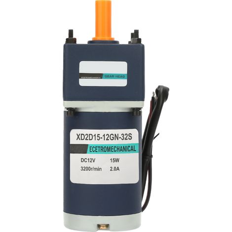 12v 15w Permanentmagnet-getriebemotor, 8mm Welle, Einstellbare Drehzahl, Rechts-/linkslauf (320 U/min)