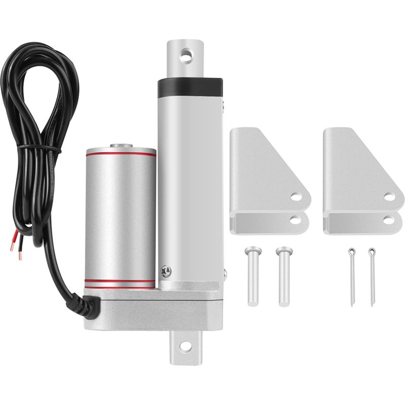 12-v-linearmotor, 1000 N, Hub 150–500 Mm, Mit Halterung (100 Mm) Für Hubzylinder