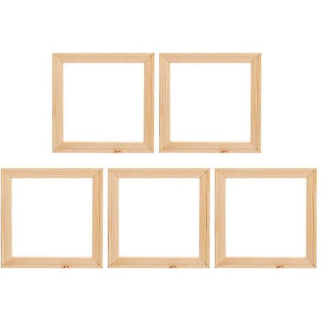 5 Leere Holzrahmen