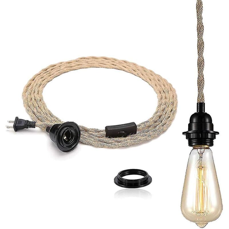4,5 M (15 Fuß) Diy Vintage-industrie-pendelleuchten-set Mit Kabel.
