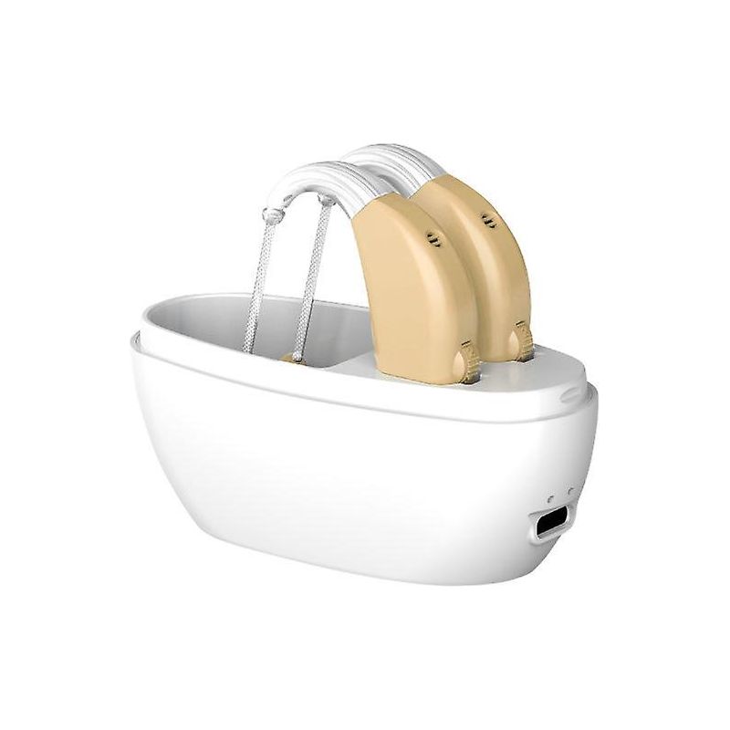 Beige Wiederaufladbarer Schallverstärker Für Hörgeräte
