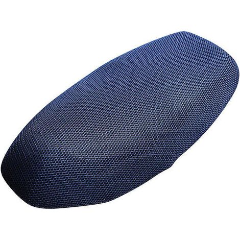 Wasserdichter Motorradsitzbezug Mit Sonnenschutz Und Kleinen Perforationen, Sonnenschutz, Elastisches Wärmeisolationskissen, Größe Xl (blau)