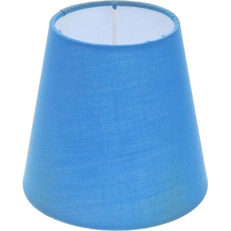 Stofflampenschirm Für Kronleuchter, Hängelampenschirm, Deckenleuchtenabdeckung, Lampenschirm – 14,00 X 14,00 X 13,00 Cm – Blau