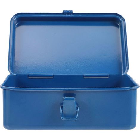Werkzeugkasten Für Mechaniker, Werkzeugaufbewahrungsbox Für Den Kofferraum, Reparaturwerkzeugkasten, Werkzeugorganizer Aus Eisen – 19,00 X 12,00 X 7,80 Cm – Blau