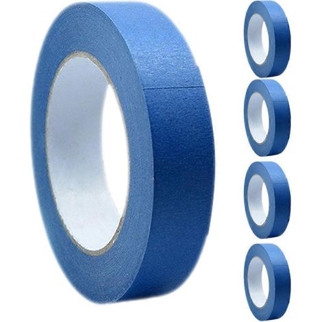 Maler-abklebebandrollen, Abklebeband Für Karosseriearbeiten, Wände Und Verpackungen, Autolackier-abklebeband (20 M) – 2000,00 X 1,00 X 0,10 Cm – Blau
