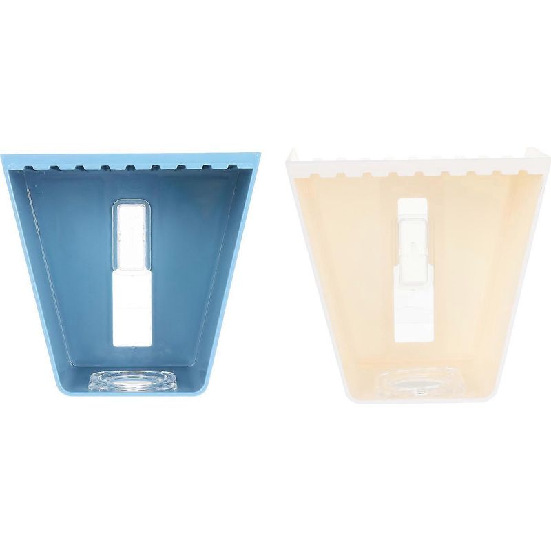 Set Mit 2 Wandhalterungen Für Handdesinfektionsmittelflaschen Mit Pumpspender – 12 X 11,5 X 7,5 Cm – Blau