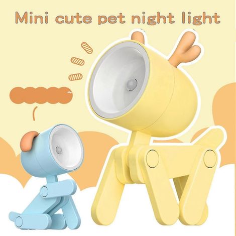 Kreative Led-schreibtischlampe, Niedliches, Tierförmiges Deko-nachtlicht, Mini-handyständer, Geschenkidee.