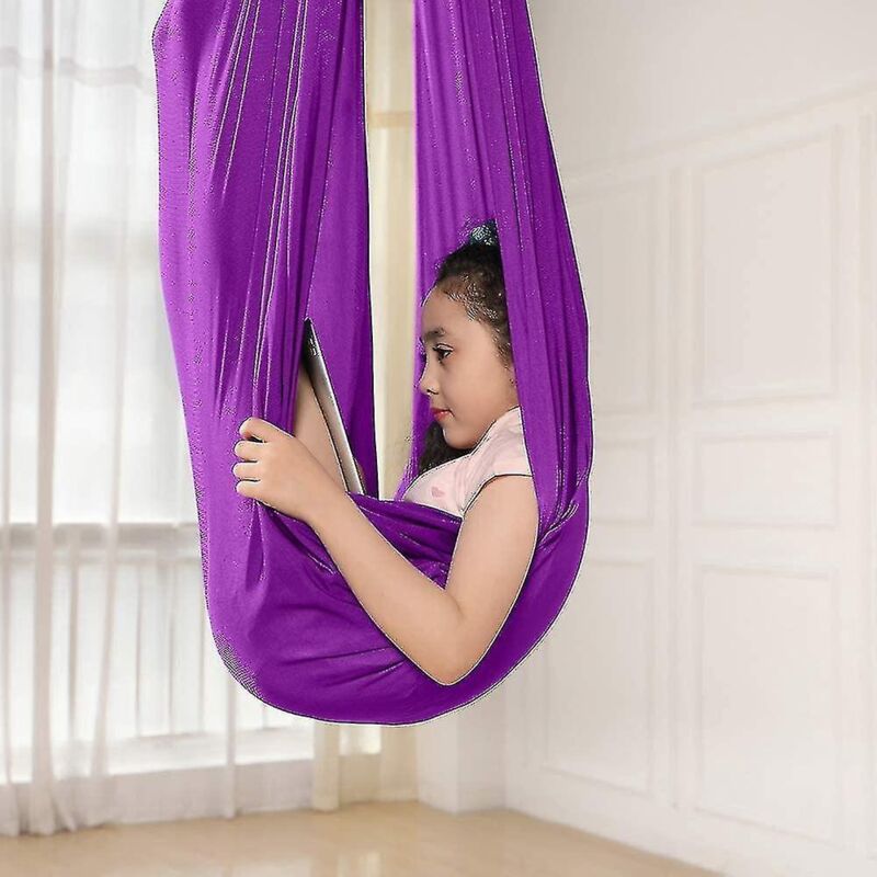 Barsinfi Kinderschaukel-hängematte, Lila Indoor-schaukel-hängematte