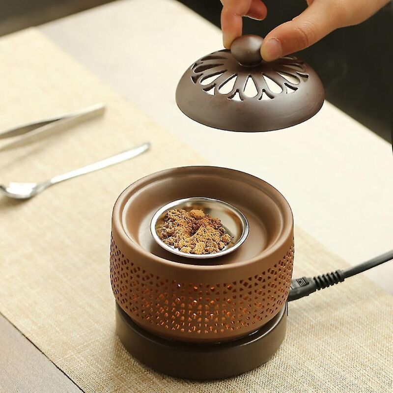 Elektronischer Räuchergefäß Für Aromatherapie, Nachtlicht Für Ätherische Öle, 220 V, Timer, Temperaturregelung A