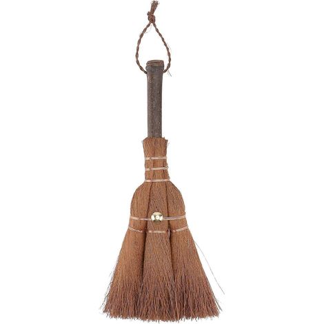 Mini-reinigungsbesen Aus Palmblättern, Praktischer Besen Für Teezeremonien, Kleiner Besen – 24 X 8 Cm – Braun