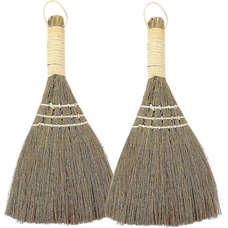 Set Mit 2 Bürobesen, Kleinen Besen Mit Kurzem Stiel, Staubbürsten Für Zuhause – 25,50 X 15,00 X 2,50 Cm