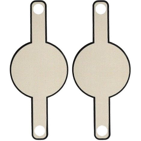 Set Mit 2 Fiberglas-backblechen Mit Langen Griffen, Backmatten Für Brot Und Gebäck – 52 X 20 Cm – Braun
