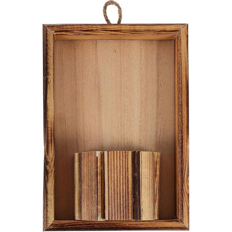 Dekorativer Wandbilderrahmen Für Zuhause – 23 X 15,5 X 5,5 Cm – Braun