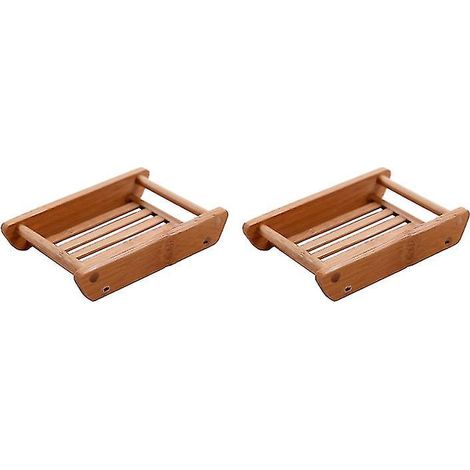 2 Seifenschalen Aus Bambus