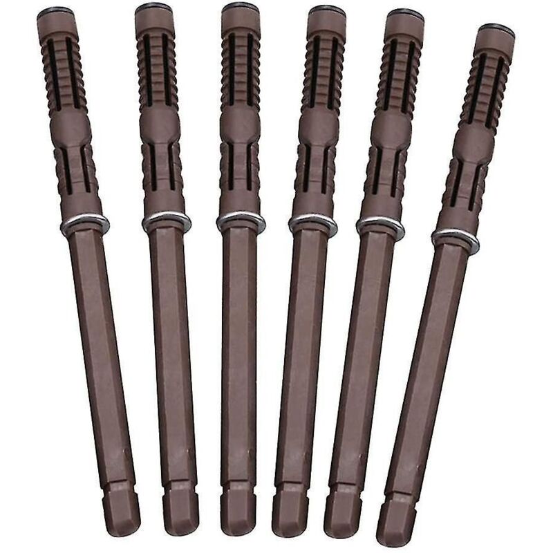 [6 Stück] Unsichtbare Wandregalhalterungen 12 X 120 Mm – Wandmontage – Robust