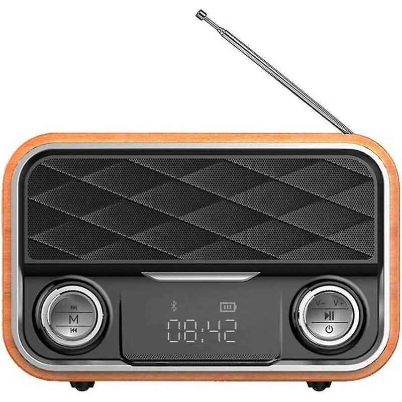 Tragbares Retro-bluetooth-radio Mit Fm/aux-empfang, Rückkopplungsantenne, Klarem Klang Und Kompatibilität Mit Android-tablets
