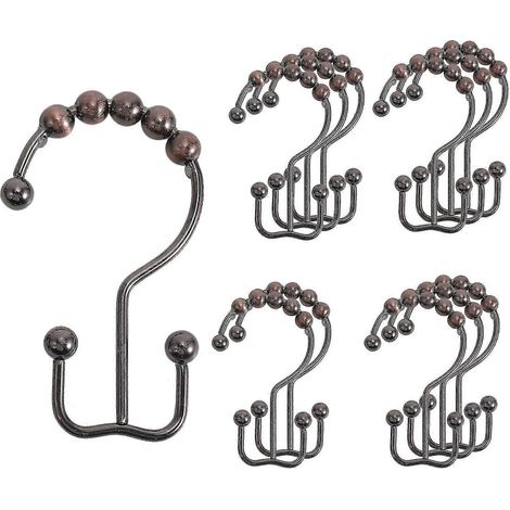 Set Mit 12 Duschvorhangringen Und Haken Aus Edelstahl