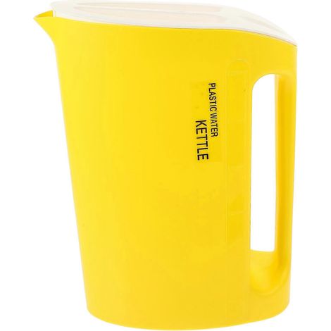 Wasserkaraffe Mit Großem Fassungsvermögen, Kaltwasserkrug, Saftkaraffe, Behälter Für Gekühltes Wasser – 19 X 9,7 X 24,5 Cm – Gelb
