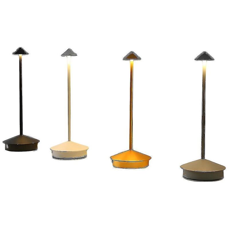 Kreative, Wiederaufladbare Tischleuchte Mit Led-touch-funktion, Pina Pro Bar-/café-lampe, Dekorative Tischleuchte, Grau
