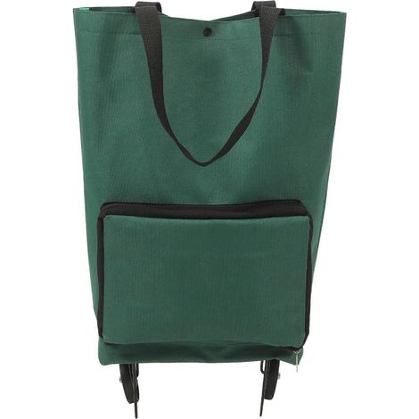Einkaufswagen Mit Rädern, Große Einkaufstasche, Outdoor-trolleytasche – 48,00 X 28,00 X 18,00 Cm – Grün