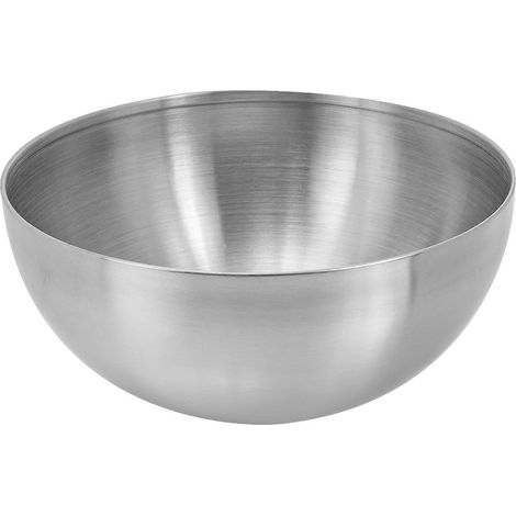 Multifunktionale Salatschüssel, Obstbehälter, Aufbewahrungsschüssel Aus Edelstahl – 15 X 7 Cm – Silber