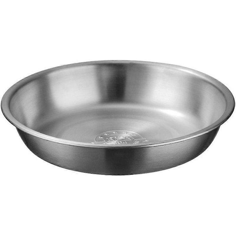 1 Praktische, Dicke Edelstahl-suppenschüssel Für Zuhause (silber) – 20 X 2 X 3,7 Cm – Silber