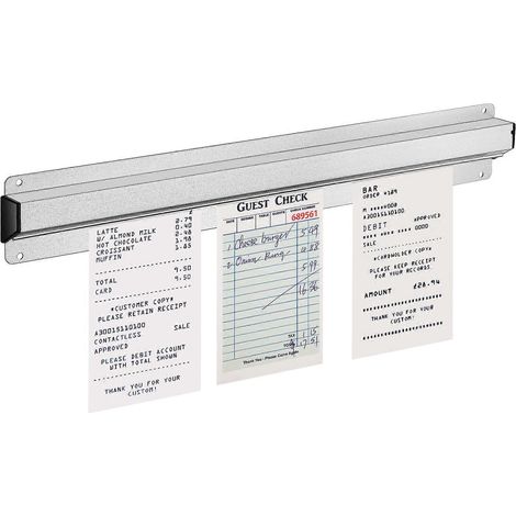 Wandmontierter Bestellbonhalter Für Restaurants Mit Klebestreifen. – 40,00 X 6,00 X 2,00 Cm