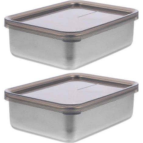 Set Mit 2 Aufbewahrungsbehältern Für Speck, Käse Und Wurstwaren, Ideal Für Den Kühlschrank. – 13,50 X 10,00 X 4,50 Cm