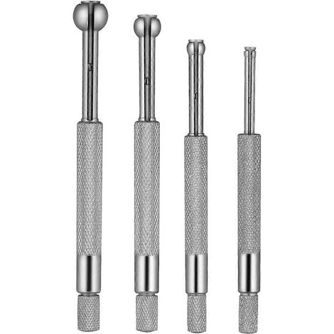 Ukcoco Satz Mit 4 Präzisions-vollkugellehren Für Kleine Bohrungen, Teleskopisch, Kugelförmig Und Gehärtet, 3 Bis 14 Mm – 10,50 X 1,00 X 1,00 Cm