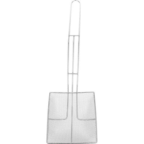 Robuster, Quadratischer Fettlöffel Aus Edelstahl Zum Kochen Und Braten (silber) – 49 X 15 X 3 Cm – Silber